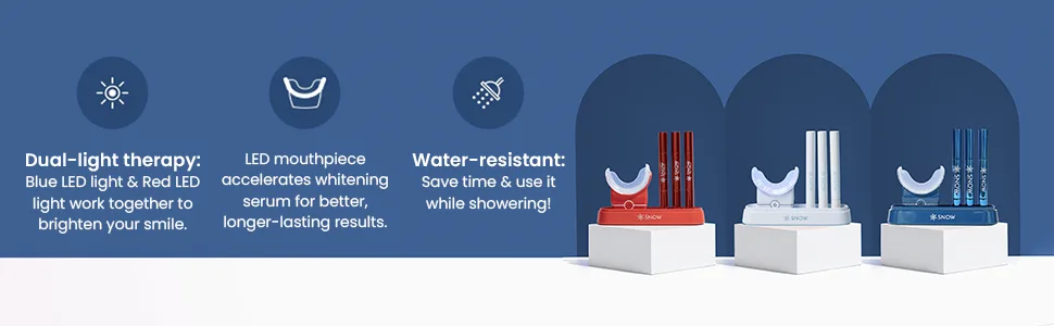 Limited Edition Wireless Kit (Red) Redwireless - Snow teeth whitening red white blue led cleaning whiter limited cosmetics white clean wireless