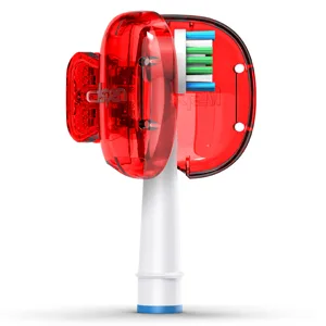 Mspan Toothbrush Head Cover Cap: Toothbrush Protector Brush Pod Case Protective Plastic Clip Bathroom Cool Stuff for Household Travel Blue, Red, Green, Black - toothbrush covers caps