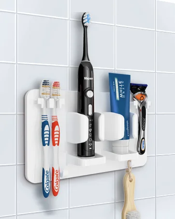 Mspan Toothbrush Head Cover Cap: Toothbrush Protector Brush Pod Case Protective Plastic Clip Bathroom Cool Stuff for Household Travel Blue, Red, Green, Black - toothbrush holder