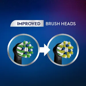 Oral-B Crossaction Black Edition Replacement Heads with Cleanmaximiser Technology NEW Pack of 4 - product information 2