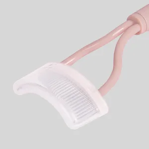 Eyelash Comb, Acavado Eyelashes Mascara Separator Tool Lash Comb with Metal Teeth (Pink) Light Pink - Eyelash Comb