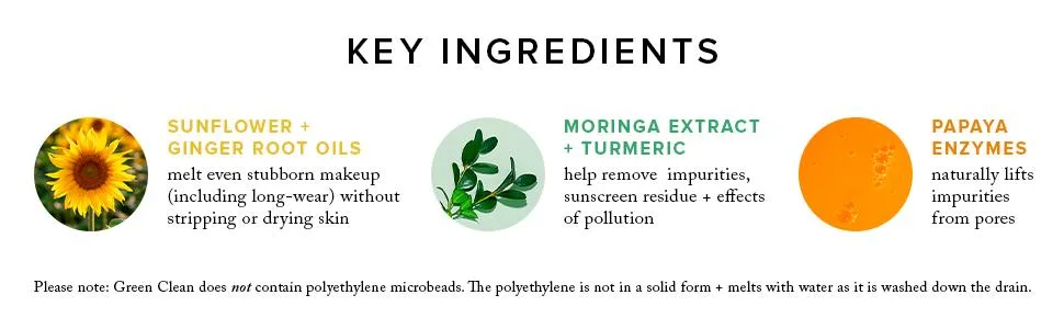 Farmacy Natural Makeup Remover - Green Clean Makeup Meltaway Cleansing Balm Cosmetic, 200ml Echinacea 6.76 - Key ingredients