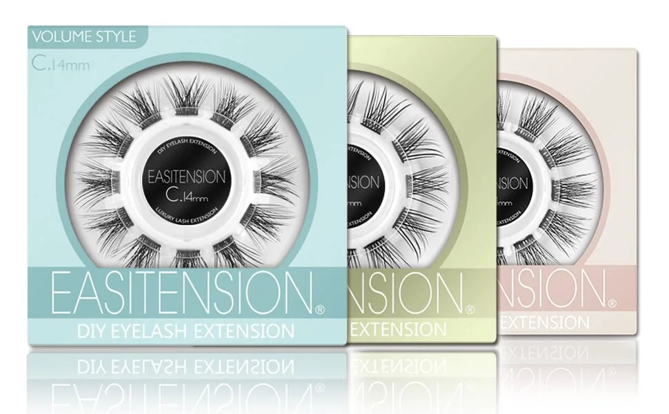 DIY Eyelash Extension, 3D Effect Glue Bonded Individual Lash 12 Clusters Volume Lashes Set, Home Eyelash Extension, C curl Lashes Pack (10MM) - product information 1