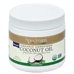 Spectrum Essentials Organic Coconut Oil, Unrefined, 15 Oz 15 Fl Oz (Pack of 1) - product information 1
