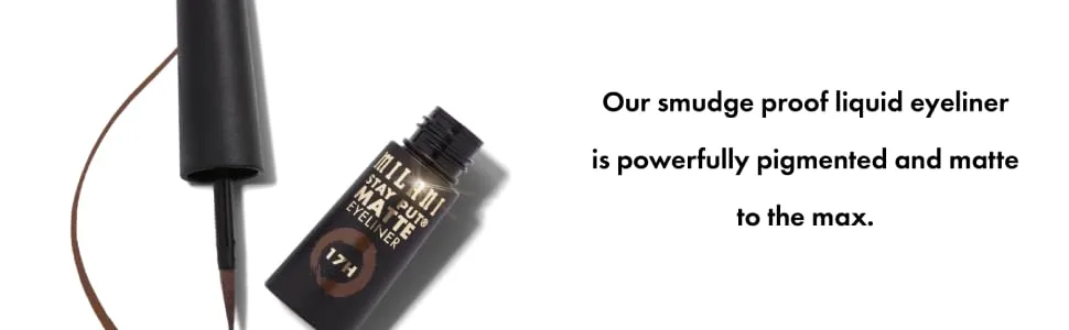 Milani Stay Put Matte Liquid Eyeliner - Liquid Eyeliner Pen, Long Lasting & Smudgeproof Makeup Pen Black Espresso - eye line, eyeliner