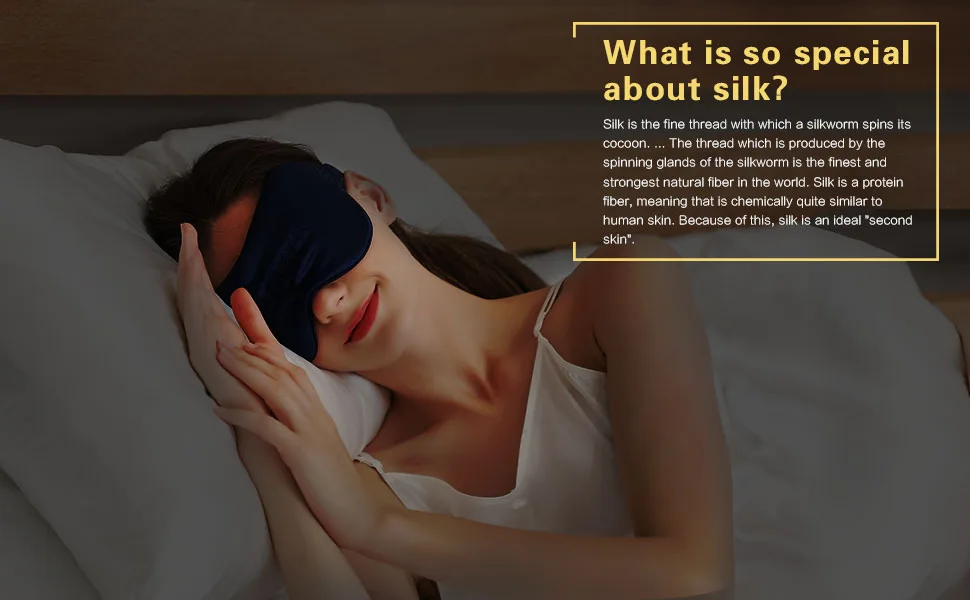 ZIMASILK 100% Natural Silk Sleep Mask Blindfold,Adjustable Super-Smooth Soft Eye Mask for Sleep with Bag(Eyelashes) - silk eye mask