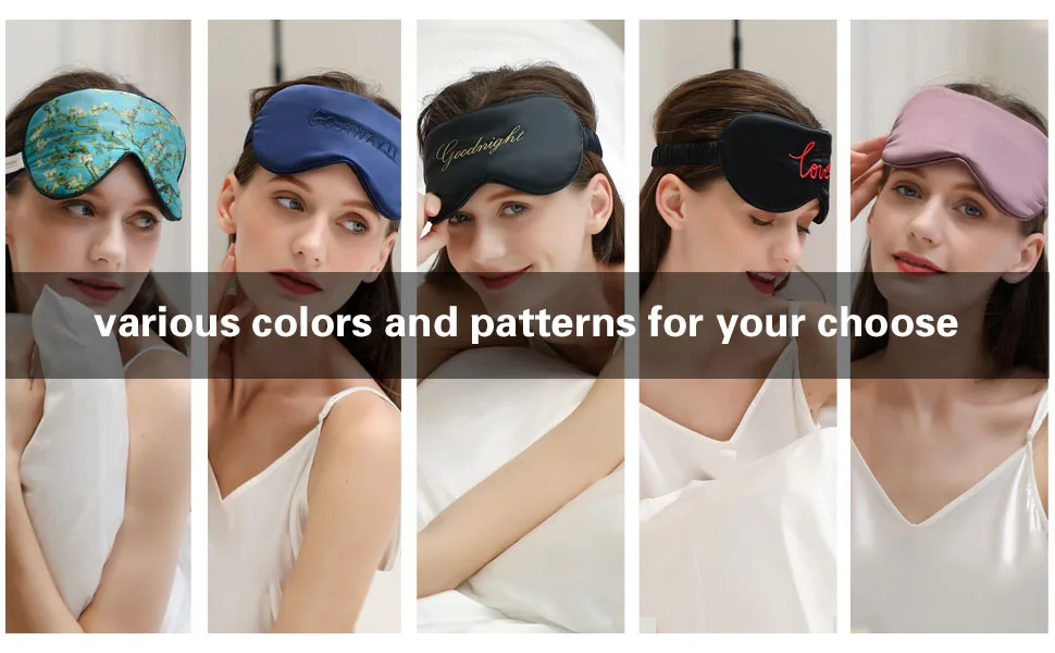 ZIMASILK 100% Natural Silk Sleep Mask Blindfold,Adjustable Super-Smooth Soft Eye Mask for Sleep with Bag(Eyelashes) - zima silk sleep mask