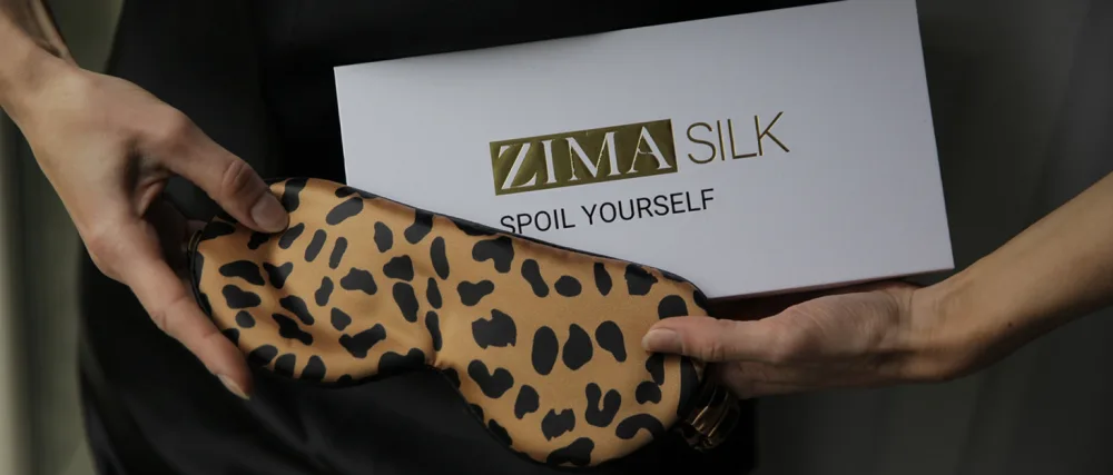 ZIMASILK 100% Natural Silk Sleep Mask Blindfold,Adjustable Super-Smooth Soft Eye Mask for Sleep with Bag(Eyelashes) - ZIMASILK