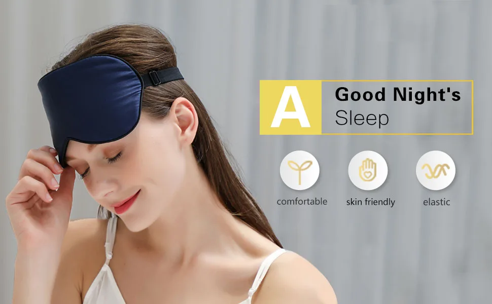 ZIMASILK 100% Natural Silk Sleep Mask Blindfold,Adjustable Super-Smooth Soft Eye Mask for Sleep with Bag(Eyelashes) - zimasilk sleep mask