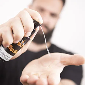 Serum Beard Growth Kit - 5 in 1 - Unscented Beard Growth Activator Serum (1oz) - Titanium Beard Roller - 100% Organic Orange Beard Soap Pocket Beard Comb for Patchy Facial Hair Growth - beard activator