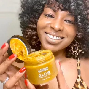 Minimo Glow Lemon Cake Skin Brightening Face Scrub for Dark Spots - Minimo Glow Scrub