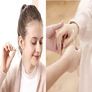 Bamboo Cotton Swabs, Biodegradable Wood Cotton Buds 1000pcs Bamboo 1000pcs - Personal care