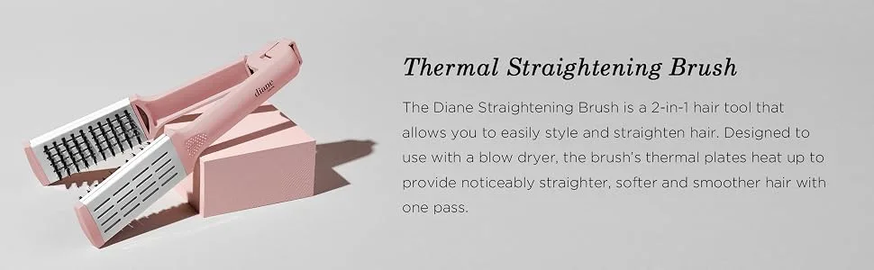 Diane Thermal Straightening Brush, D9706 White - D9705 D9706 Module 2