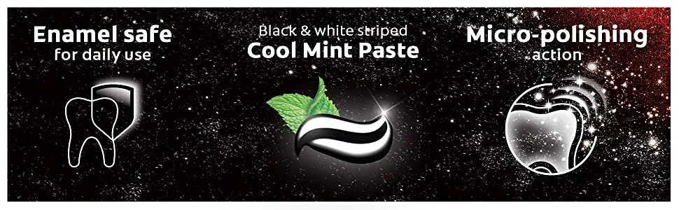 Colgate Optic White with Charcoal Teeth Whitening Toothpaste, Cool Mint, 4.2 Oz, 3 Pack 4.2 Ounce (Pack of 3) - image