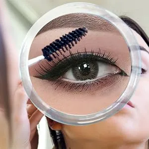 20X & 10X Magnifying Mirror Set Combo with 3 Suction Cups Each - Compact & Travel Ready - 6-Inch and 4-Inch Wide 20X and 10X Magnification - ultra clear magnification