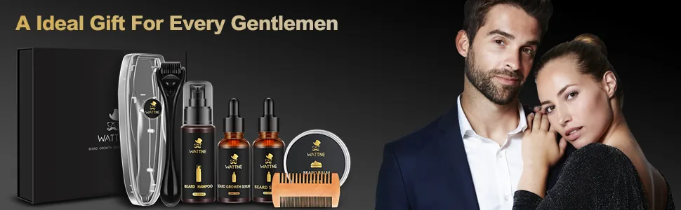 Beard Growth Kit,Derma roller for beard growth,Biotin Beard Growth oil for Patchy Beard ,Beard Serum,Beard Shampoo,Beard Balm,Beard Comb,Beard E-Book-Gifts for Men Him Dad Father Boyfriend - husbend gift
