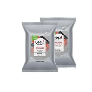Yes To Tomatoes Detoxifying Overnight Moisturizer, 1.7 Ounce Breakout-Prone Skin - Detoxifying Charcoal Wipes