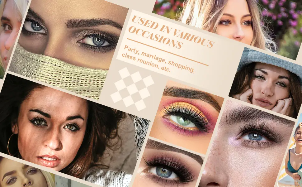 Alicrown False Eyelashes Wispy Natural Lashes 5 Pairs Soft Faux Mink Lashes 5D Volume Fluffy Fake Eyelashes Packs C-Fluffy - lashes