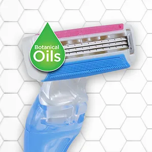 Amazon Brand - Solimo 3-Blade Disposable Razors for Women,3 Count (Pack of 2) - Amazon Solimo womens disposable razor 3 blade womens razor