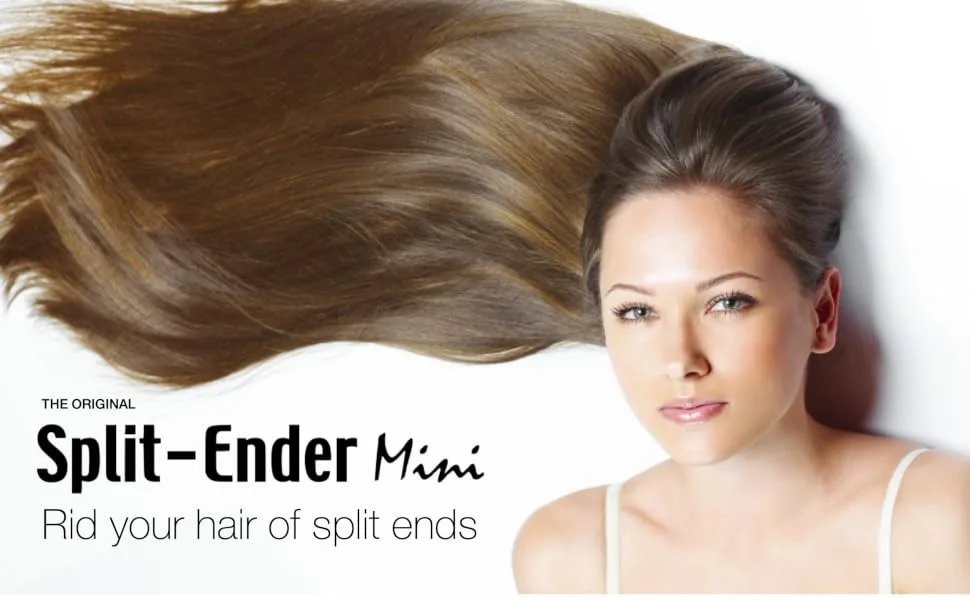 Split Ender Mini Portable Cordless Automatic Split End Remover Hair Trimmer for Dry, Damaged and Brittle Split Ends for Men and Women - Blue - Split Ender Mini Rid your hair of split ends