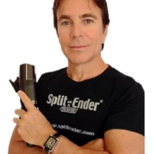 Split Ender Mini Portable Cordless Automatic Split End Remover Hair Trimmer for Dry, Damaged and Brittle Split Ends for Men and Women - Blue - Victor Talavera, Split Ender inventor