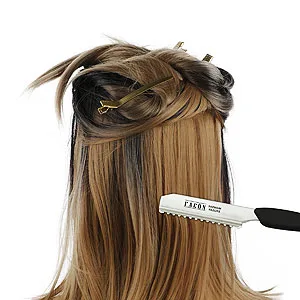 Facón Professional Hair Styling Thinning Texturizing Cutting Feather Razor + 10 Replacement Blades - Styling razor, Thinning razor