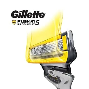 Gillette ProGlide Shield Premium Edition Razors for Men, 1 Gillette Razor, 8 ProShield Razor Blade Refills, 1 Travel Case - Proshield