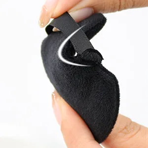 BEAKEY Powder Puff For Loose & Cosmetic Foundation Latex Free Makeup Puff 6 Black+6 White B-Black & White - makeup sponge