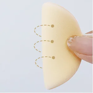 BEAKEY Powder Puff For Loose & Cosmetic Foundation Latex Free Makeup Puff 6 Black+6 White B-Black & White - makeup sponge