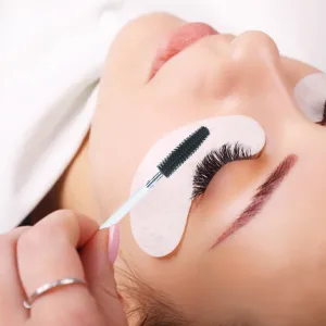 100PCS Silicone Mascara Wand Brush,Eyebrow Spoolie Brush Disposable Eyelash Brush Wands for Eyelash Extensions (Transparent Black) - Disposable Eyelash Brush