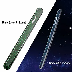 Long Lasting Nail File and Buffer Set, 1 Diamond Metal Nail File with 1 Nano Glass Nail Buffer, Professional Manicure Tools Kit for Home and Salon Use - Beautiful Appearance