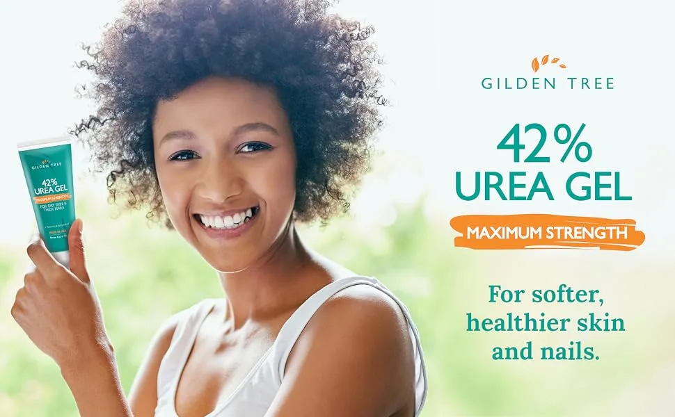 Urea Gel 42 Percent For Feet Maximum Strength Softens Cracked Heel Calluses & Thick Toenails - Gilden Tree 42% Urea Gel Maximum Strength for softer, healthier skin and nails