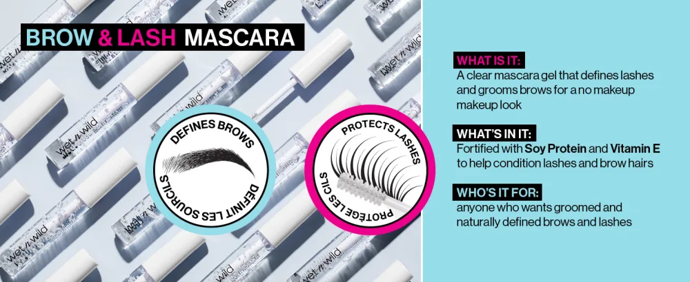Wet n Wild Mega Clear Brow & Lash Mascara 1114487 - Brow & Lash Mascara