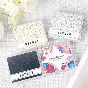 [varuza] Biodegradation Natural Hemp Face Oil Blotting Paper with Mirror Case and Refills 100 Count (Pack of 1) CHERRY BLOSSOM - product information 2
