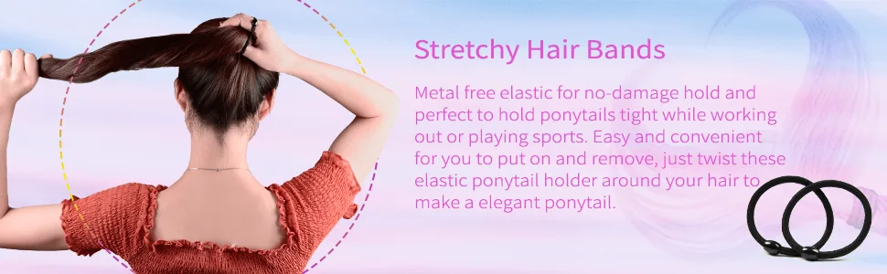 Topsy Tail Hair Tools,TsMADDTs 4 Pcs Hair Loop Styling Tool Topsy Tail Loop French Braid Loop Tool Topsy Tail Kit with 10pcs Hair Ties, 2 Colors Purple&Yellow - Topsy Hair Tail Tools-03