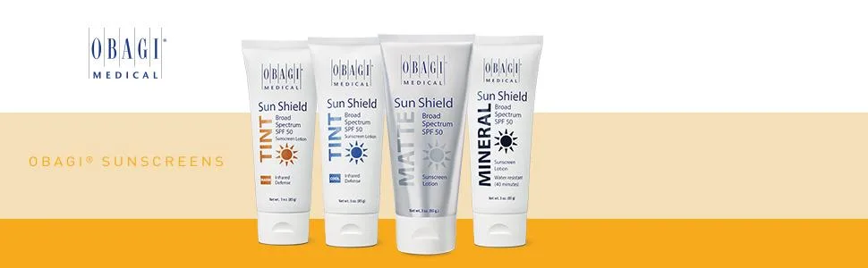 Obagi Sunscreen Sun Shield Matte Broad Spectrum SPF 50 Sunscreen, combines UVB absorption and UVA protection, 3 oz Pack of 2 - obagi