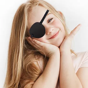 Pirate Eye Patches 2 Pack Adjustable Amblyopia Lazy Eye Patches for Adults and Children, Black - eye patch for adults kids medical eye patches eyepatch soft eye patch black 3d eye patch pirate