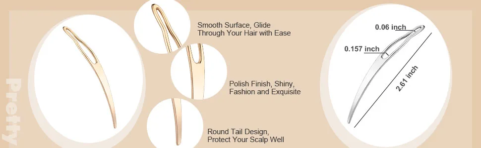 Dreadlock Tool Interlocking Tool for Locs, Easyloc Hair Tool for Dreadlocks, Interlocks or Sisterlocks, Tightening Accessory (Gold, Silver) - product information 3
