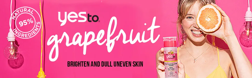 Yes To Grapefruit Vitamin C Glow-Boosting Unicorn Mud Mask , 2 Fl Oz (Pack of 1) Dull & Uneven Skin - Yes To Grapefruit brightening Glow-Boosting Exfoliating Acid Pads, 12 Count