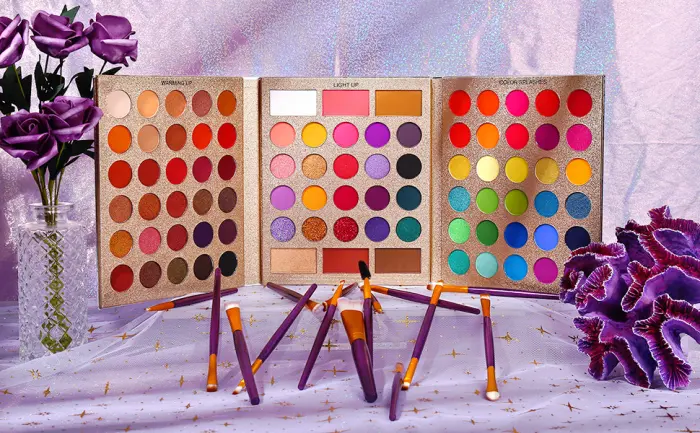 UCANBE Makeup Eyeshadow Palette + 15Pcs Brush Set, Pigmented 86 Colors Make Up Pallet with Brushes, Matte Shimmer Glitter Palettes Sets, Eye Shadow Highlighters Contour Blush Powder Beuuty Kit - Eyeshadow Palette Makeup Set
