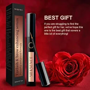 SILKSENCE Eyelash Growth Serum, Premium Lash Serum and Eyebrow Enhancer (Black) - right