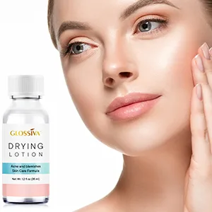 Glossiva Drying Lotion, Acne Spot Treatment Dries Out Pimples, Blemishes, Zits, and Clogged Pores - Overnight Solution Powerful Ingredients 1.23 Fl Oz - product information 2