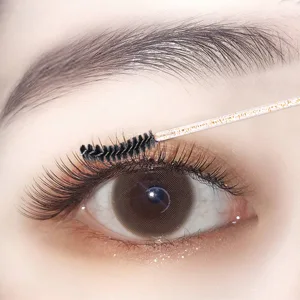 Elisel 100 PCS Disposable Mascara Brushes Crystal Eyelash Brushes Mascara Wands Applicator Eyelash Extensions Makeup Tools Eyebrow Brush (Black) - product information 7