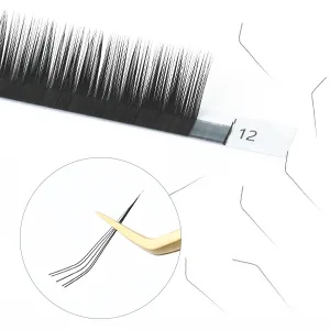 NAGARAKU Eyelash Extensions Individual Lashes 0.07 LC curl 7-15mm Mix Classic Faux Mink 16 rows Matte Black Soft Natural 0.07 Thickness LC curl - individual