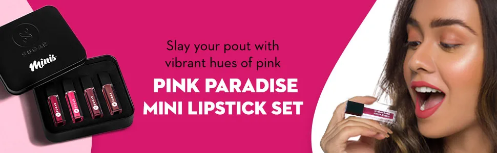 SUGAR Cosmetics Smudge Me Not Liquid Mini Lipstick Gift Set (Bold) - product information 2