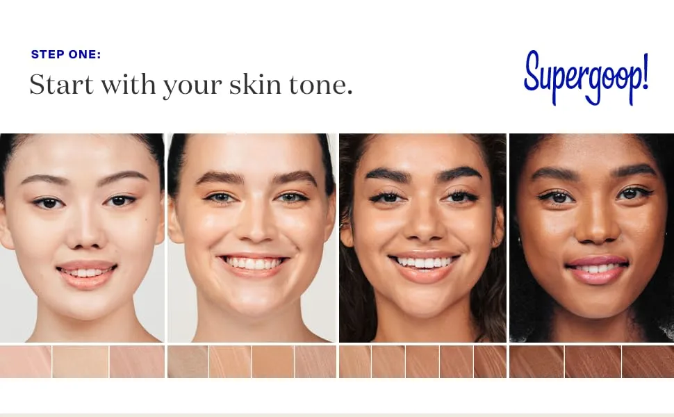 Supergoop! CC Screen - SPF 50 PA++++ CC Cream, 100% Mineral Color-Corrector & Broad Spectrum Sunscreen - Tinted Moisturizer, Concealer & Buildable Coverage Foundation - 1.6 fl oz 100C - Supergoop! CC Screen 100% Mineral Tinted Moisturizer Concealer Buildable Foundation SPF 50