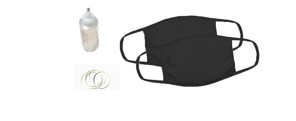 Fruit of the Loom Reusable Cotton Face Mask - Black & White - 50 Count Multipacks Black - 50 Pack - mask