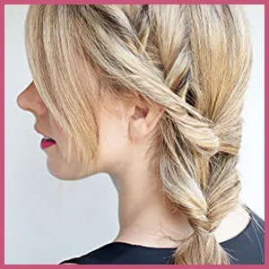Hair Tail Tools, TsMADDTs 3Pack Hair Loop Tool Set with 2Pcs French Braid Tool Loop 1Pcs Rat Tail Comb Metal Pin Tail Braiding Comb for Hair Styling, Pink A-Pink - product information 7