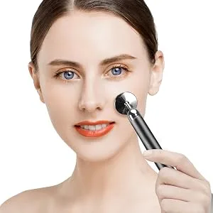 3-IN-1 Electric Jade Roller 3D Roller Facial Roller & Face Massager,Black - eye roller