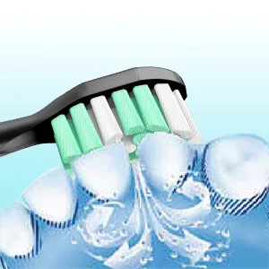 Aoremon Replacement Toothbrush Heads for Philips Sonicare - Replacement Brush Heads Compatible with Sonicare 4100 5100 6100 and Other Snap-on Electric Toothbrush(Black) - sonicare toothbrush replacement heads